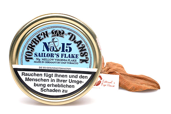 Torben Dansk No. 15 Sailor´s Flake Pipe tobacco 50g Tin Torben Dansk No. 15 Sailor´s Flake Pipe tobacco 50g Tin